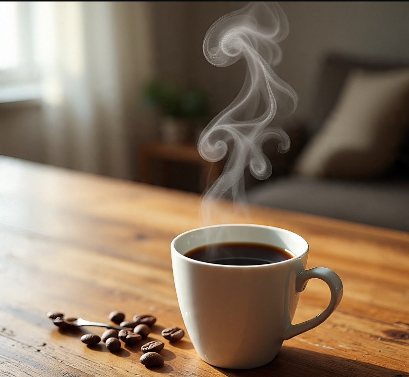 The magic of a quite morning cup