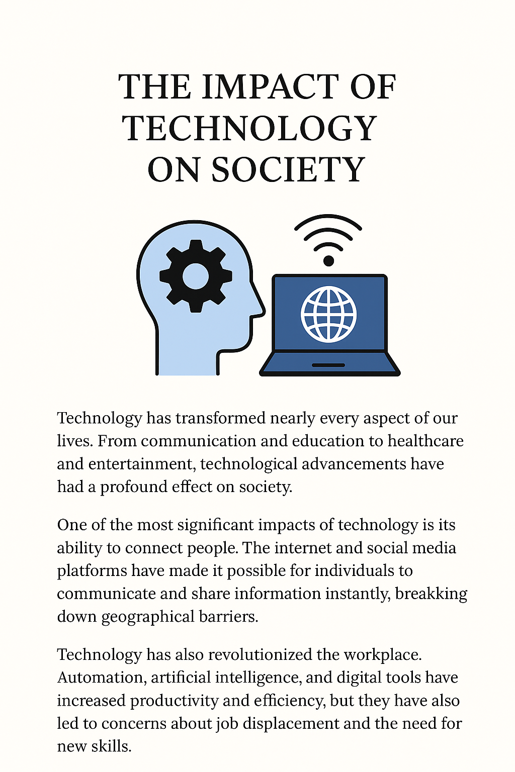 The impact of technology on society